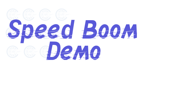 Speed Boom Demo font free