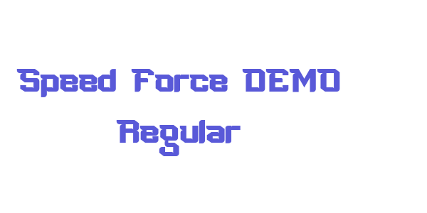 Speed Force DEMO Regular font free