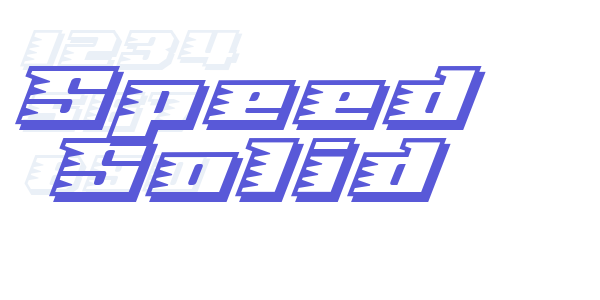 Speed Solid font free