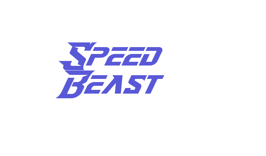 Speed Beast Font Download