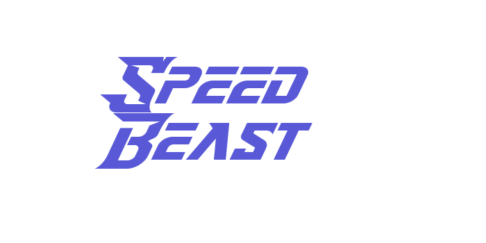 Speed Beast Font Download