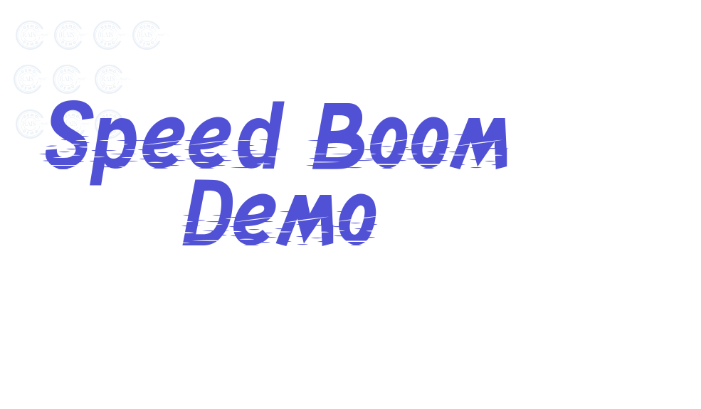 Speed Boom Demo-font-download