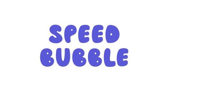 Speed Bubble Font Download