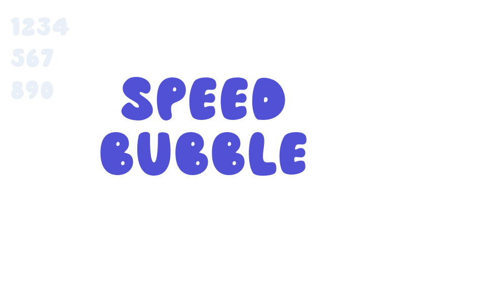 Speed Bubble-font-download