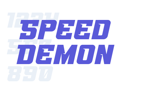 Speed Demon Font