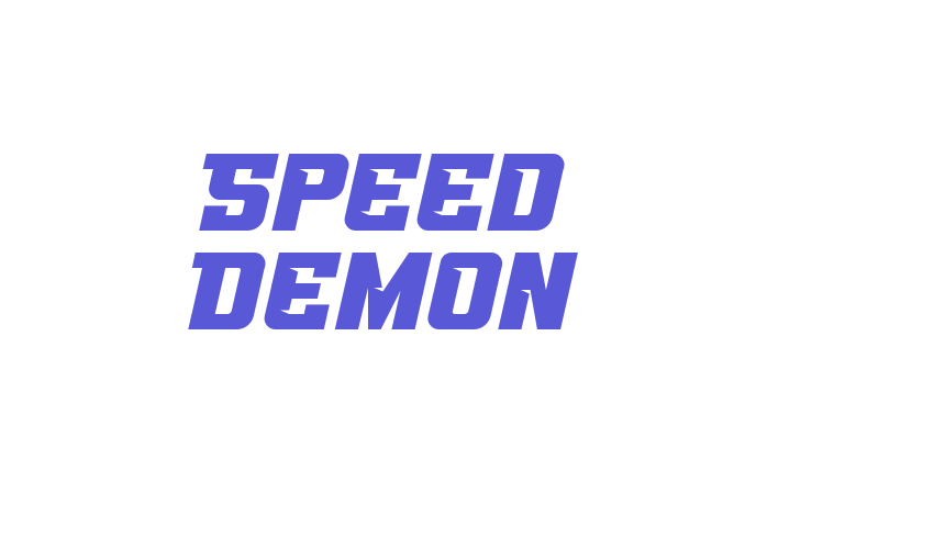 Speed Demon Font Download