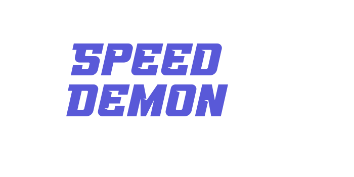 Speed Demon Font Download