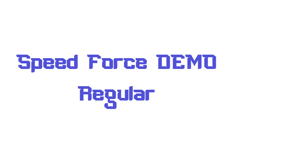 Speed Force DEMO Regular-font-download