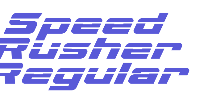 Speed Rusher Regular Font Download