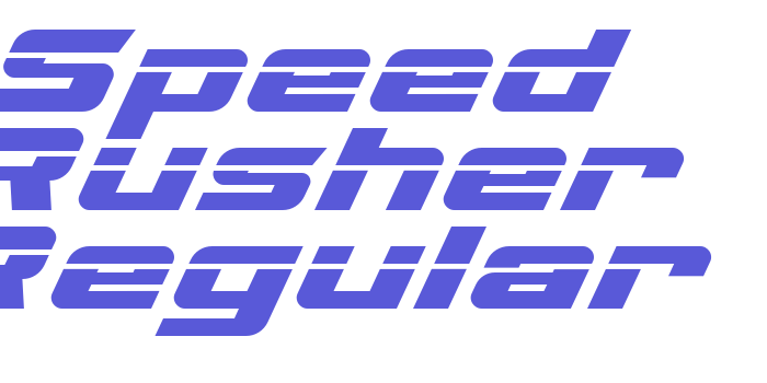 Speed Rusher Regular Font