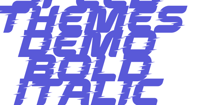 Speed Themes Demo Bold Italic Font Download