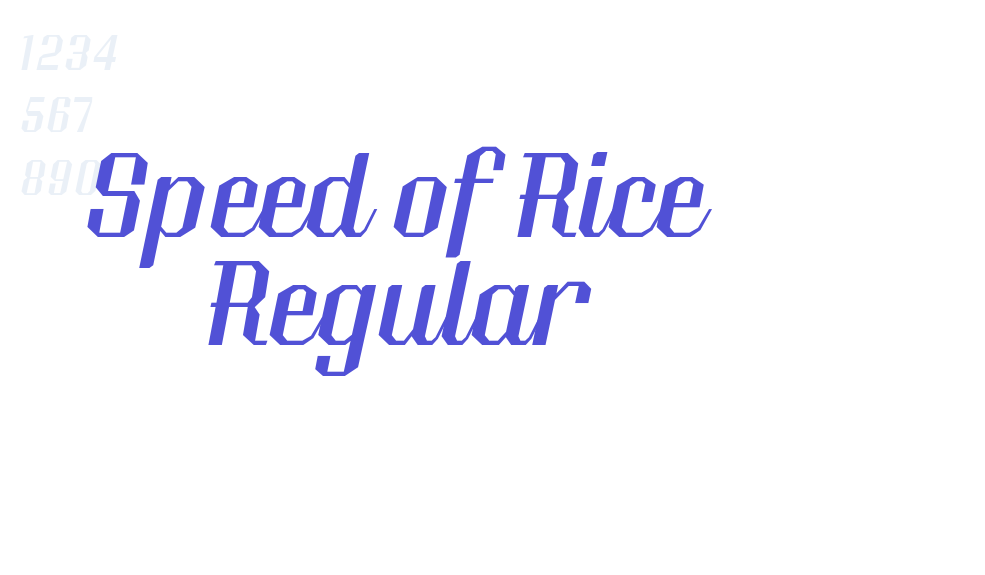 Speed of Rice Regular-font-download