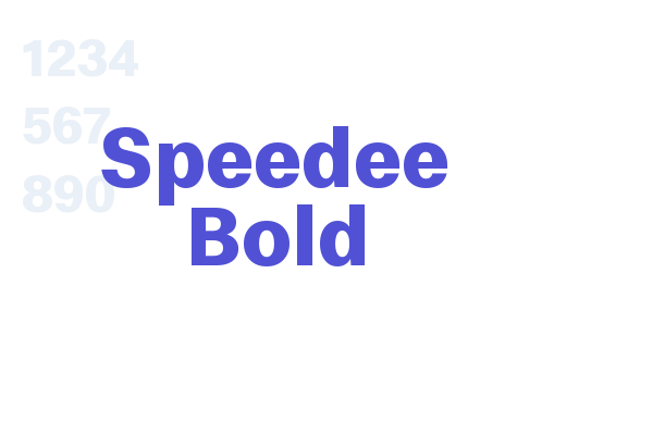 Speedee Bold
