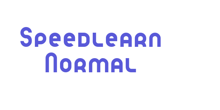 Speedlearn Normal Font Download