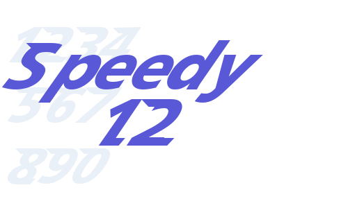 Speedy 12 Font Download