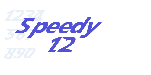 Speedy 12-font-download