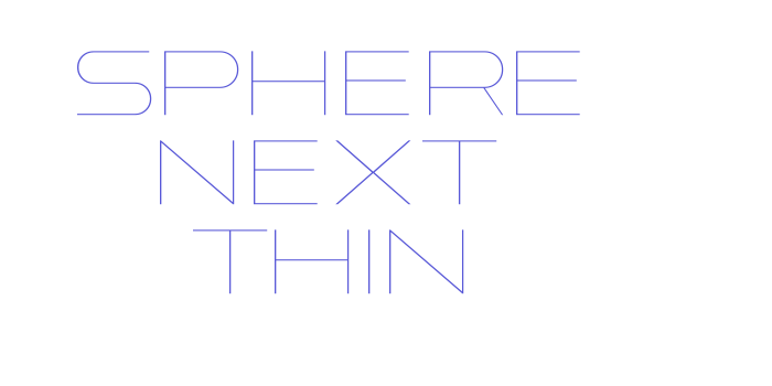 Sphere Next Thin Font Download