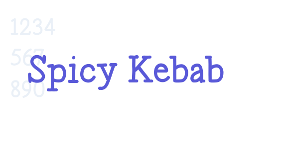 Spicy Kebab font free