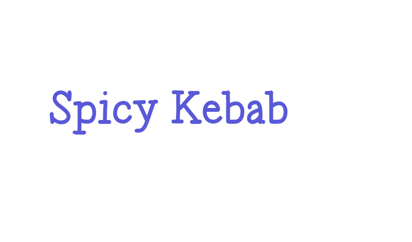 Spicy Kebab Font Download