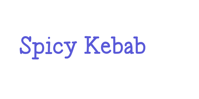 Spicy Kebab Font Download