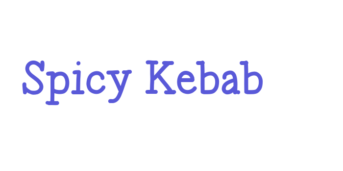 Spicy Kebab Font