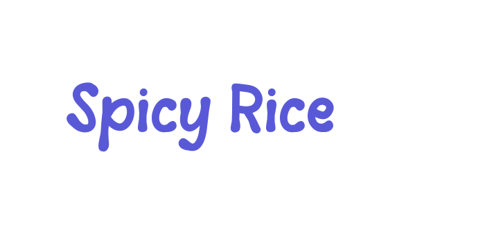 Spicy Rice Font Download