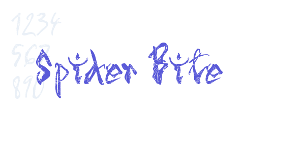 Spider Bite font free