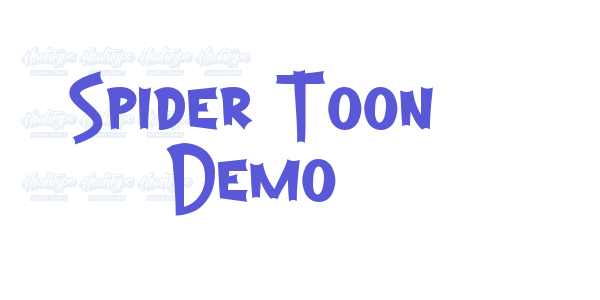 Spider Toon Demo font