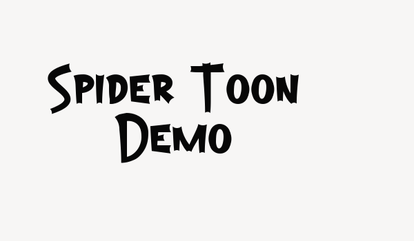 Spider Toon Demo Font