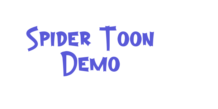 Spider Toon Demo Font Download