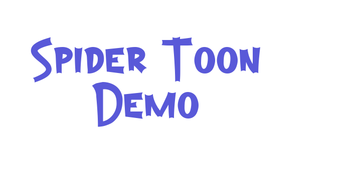 Spider Toon Demo Font