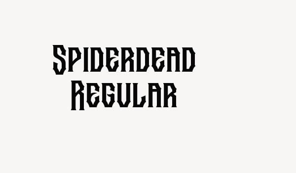 Spiderdead Regular Font