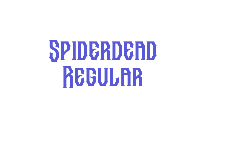 Spiderdead Regular Font