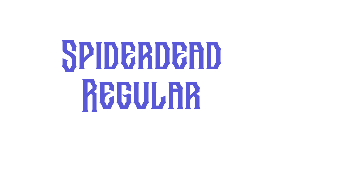 Spiderdead Regular Font Download