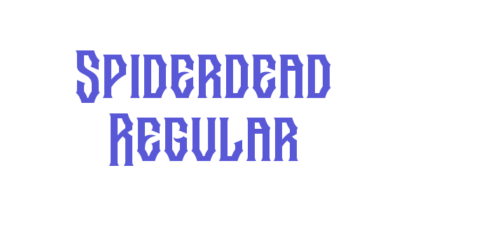 Spiderdead Regular Font