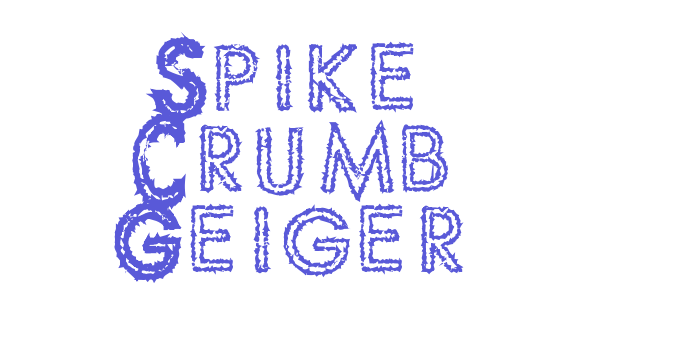 Spike Crumb Geiger Font Download