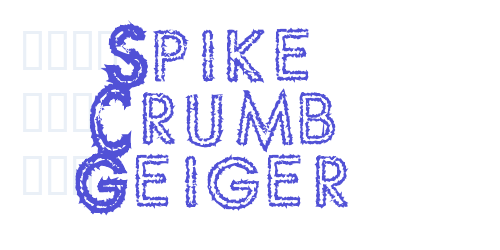 Spike Crumb Geiger-font-download