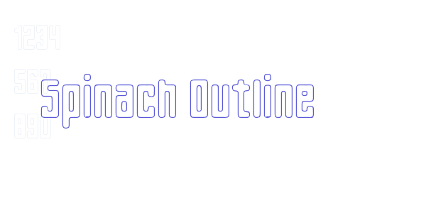 Spinach Outline font