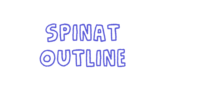 Spinat Outline Font