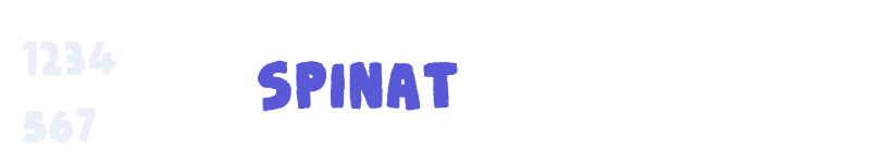 Spinat-related font