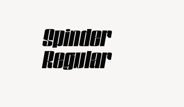 Spinder Regular Font