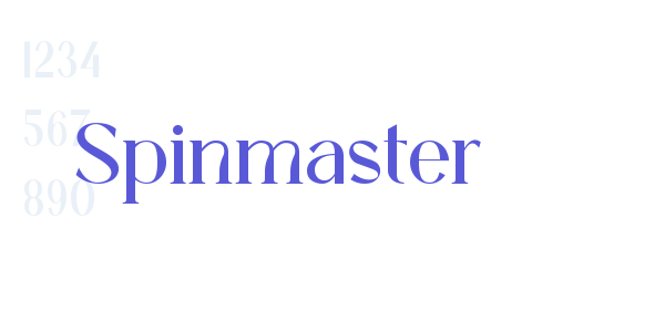 Spinmaster font free