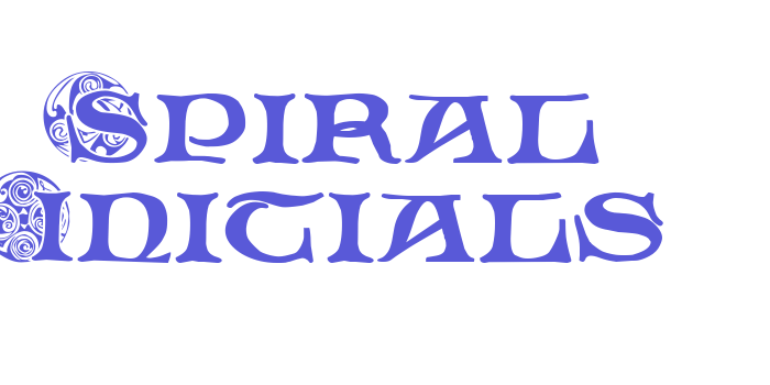 Spiral Initials Font