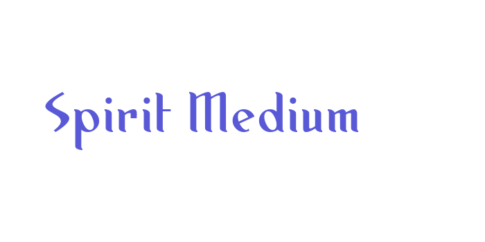 Spirit Medium Font Download