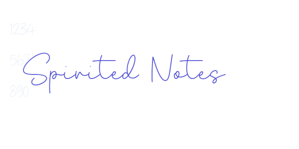 Spirited Notes font free