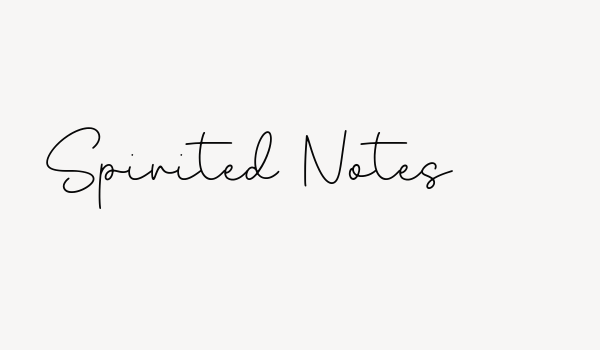 Spirited Notes Font