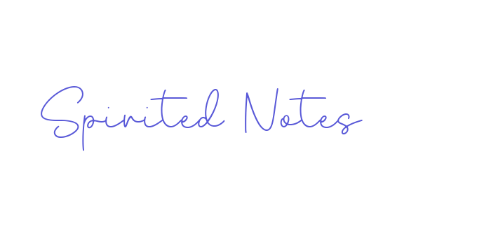 Spirited Notes Font Download