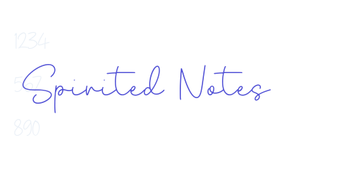 Spirited Notes-font-download