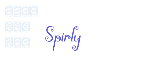 Spirly font free