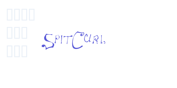 SpitCurl font